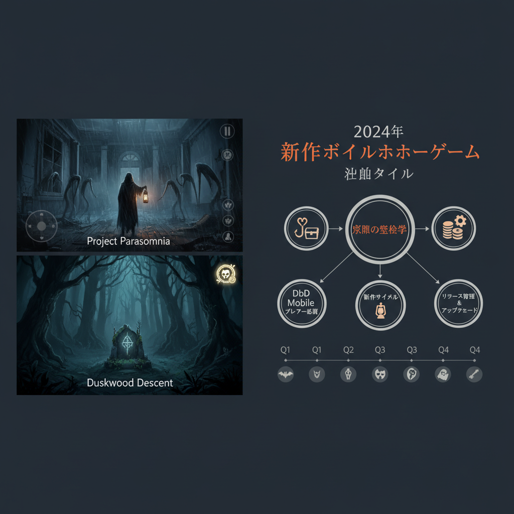 2024年にリリースされる注目すべき新作モバイルホラーゲームは何ですか？